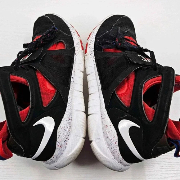 Nike 559599-016 Huarache Free Sheild "NYC Pack" Mens Black Red Sport Shoes Sz 12 - Picture 2 of 9